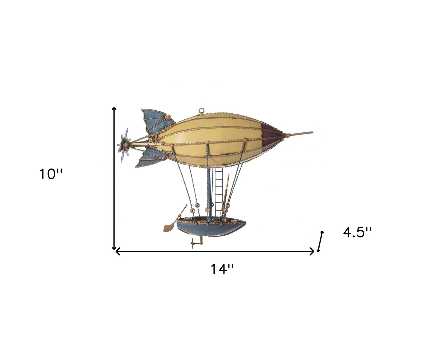 Steampunk Airship Metal Model