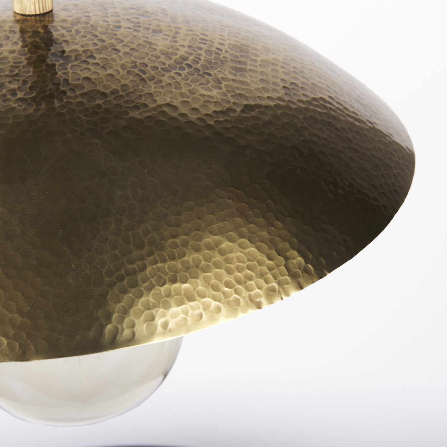 Hammered Gold Metal Hanging Pendant Light