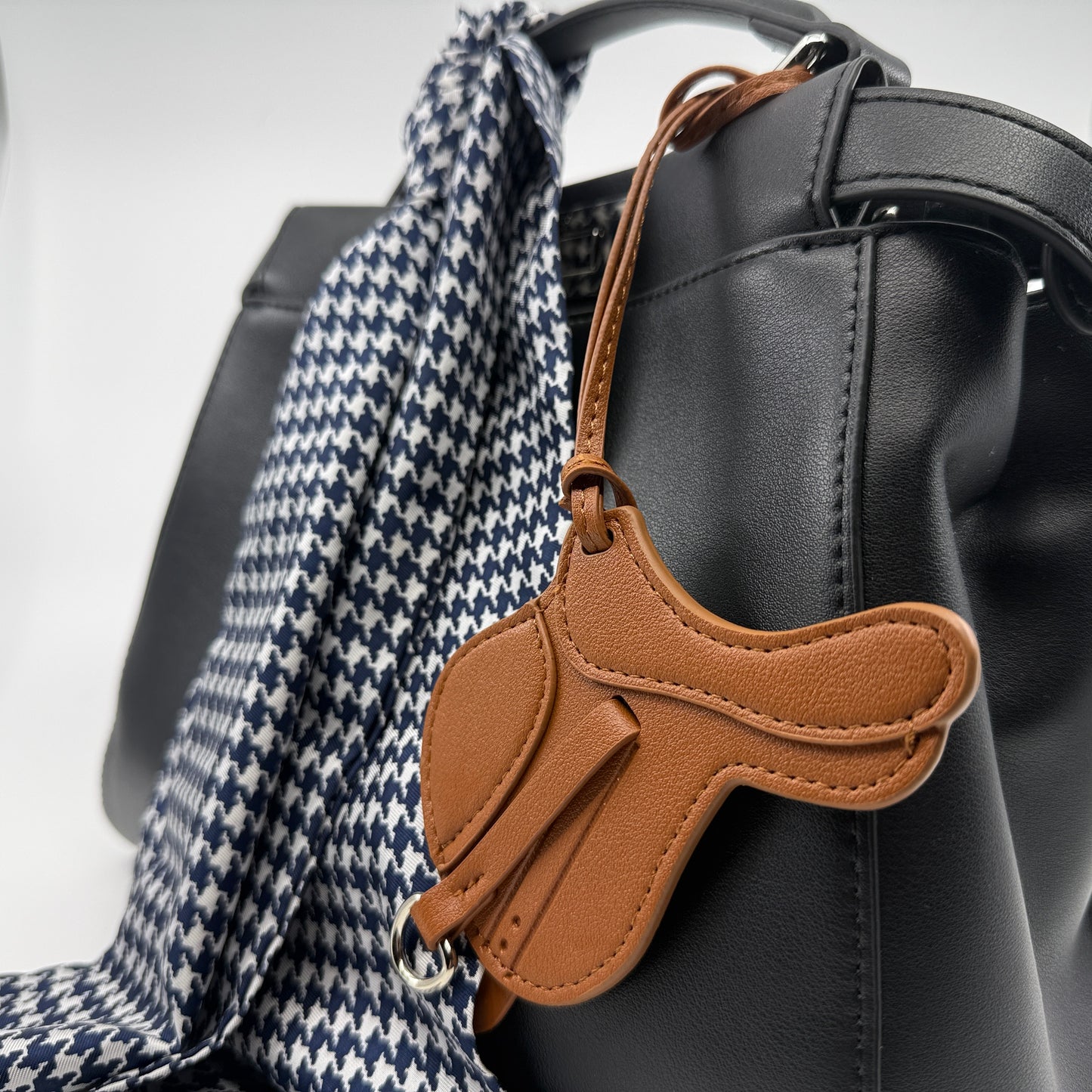 Saddle Bag Charm - Saddle Brown